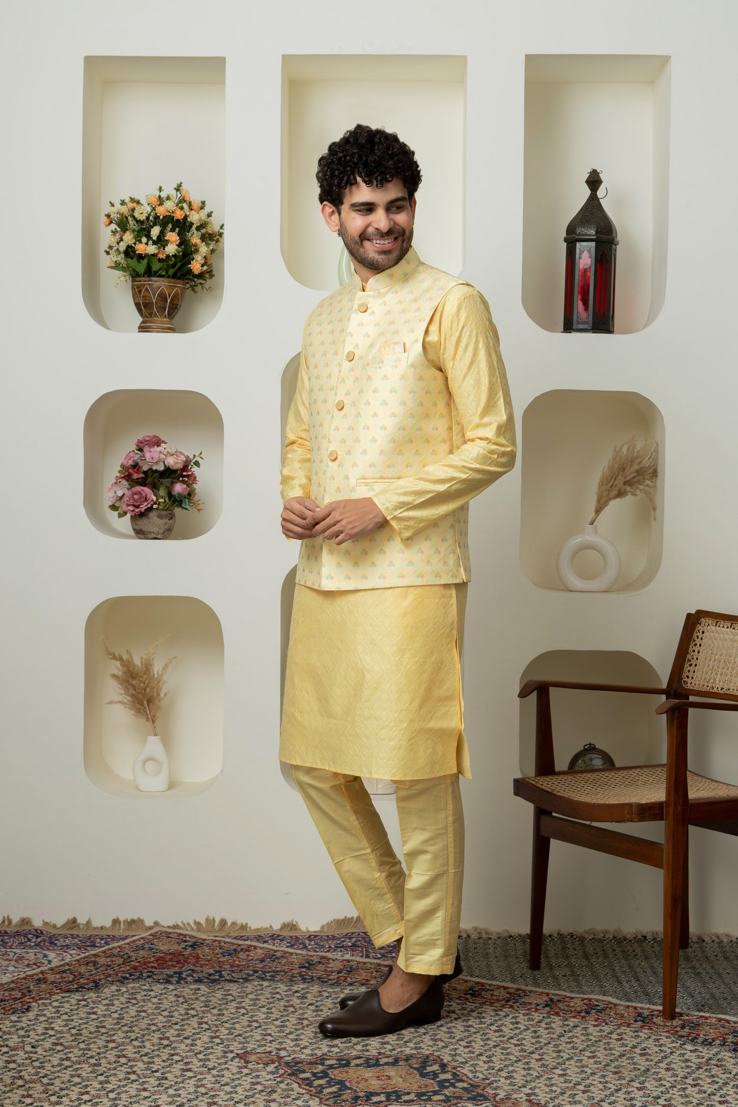 Classic Yellow Elegant Outfit – A Ethnic Must-Have for Menswear