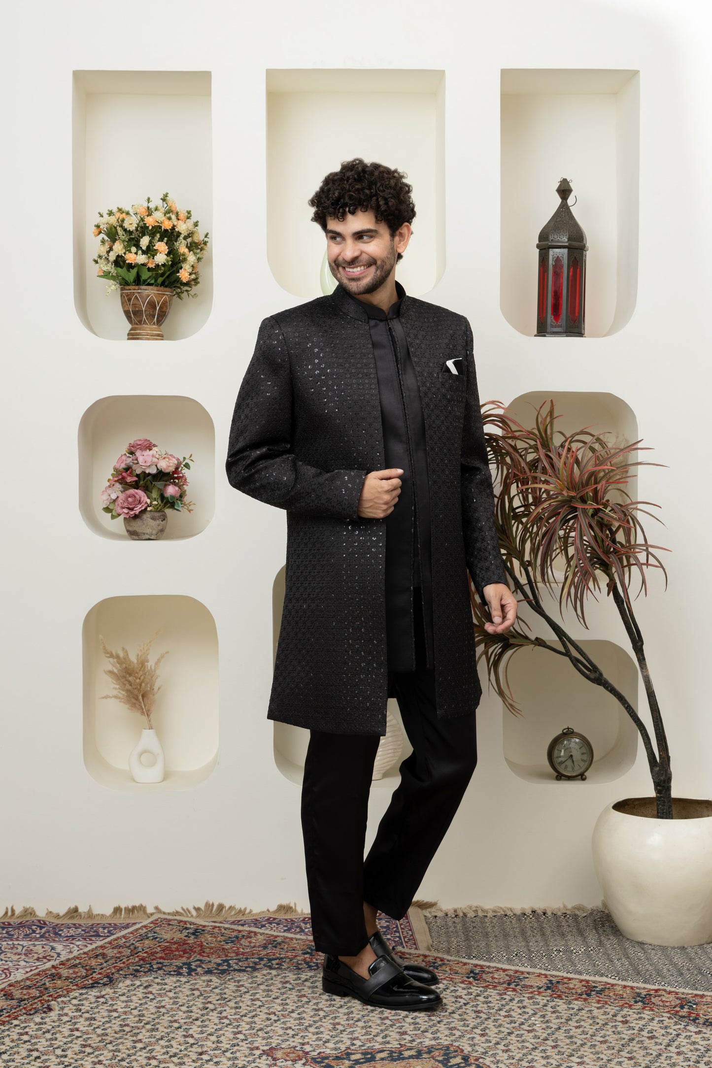Indo Western in Black – Sharp Ethnic Wear for Modern Menswear