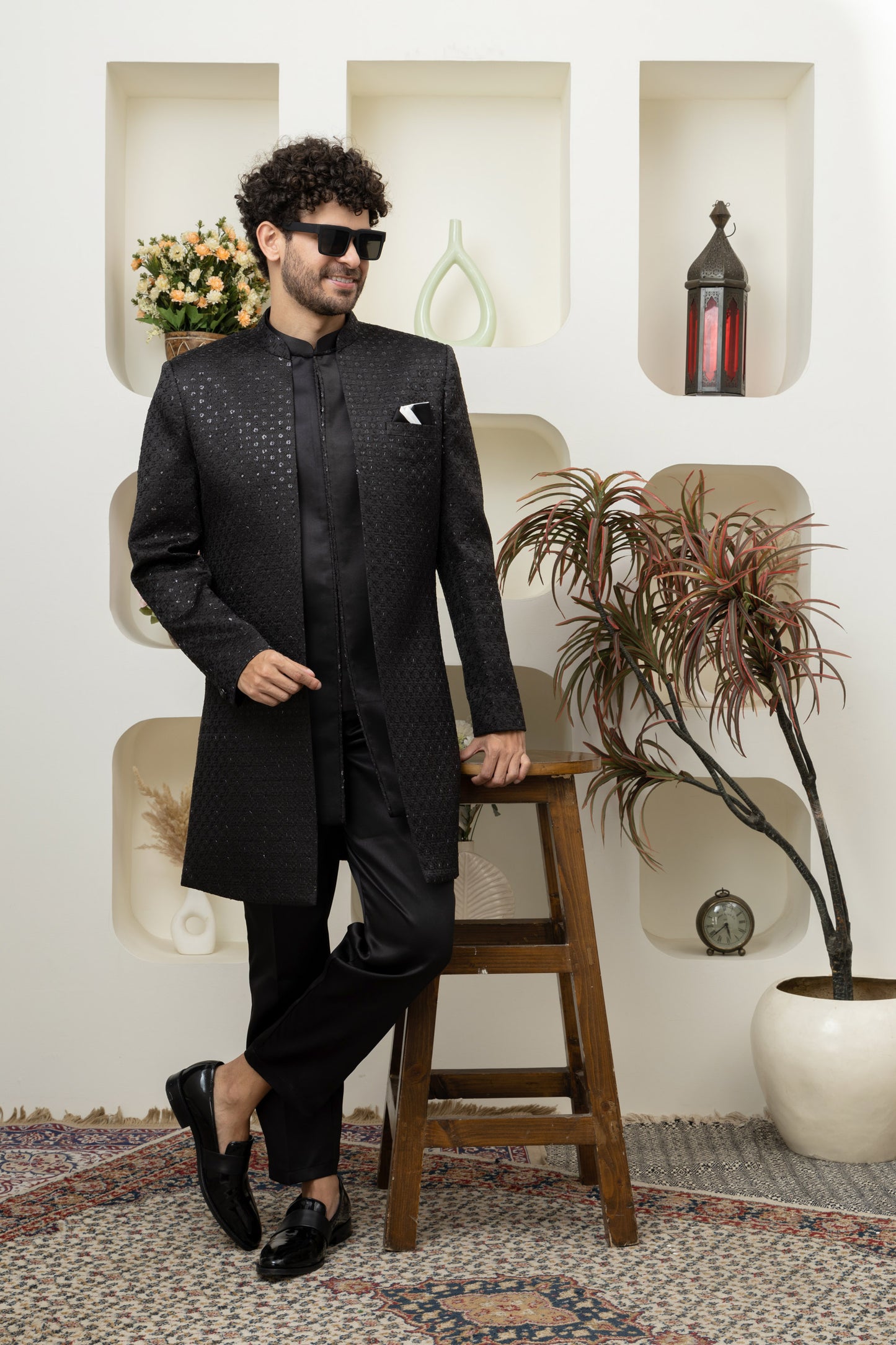 Indo Western in Black – Sharp Ethnic Wear for Modern Menswear