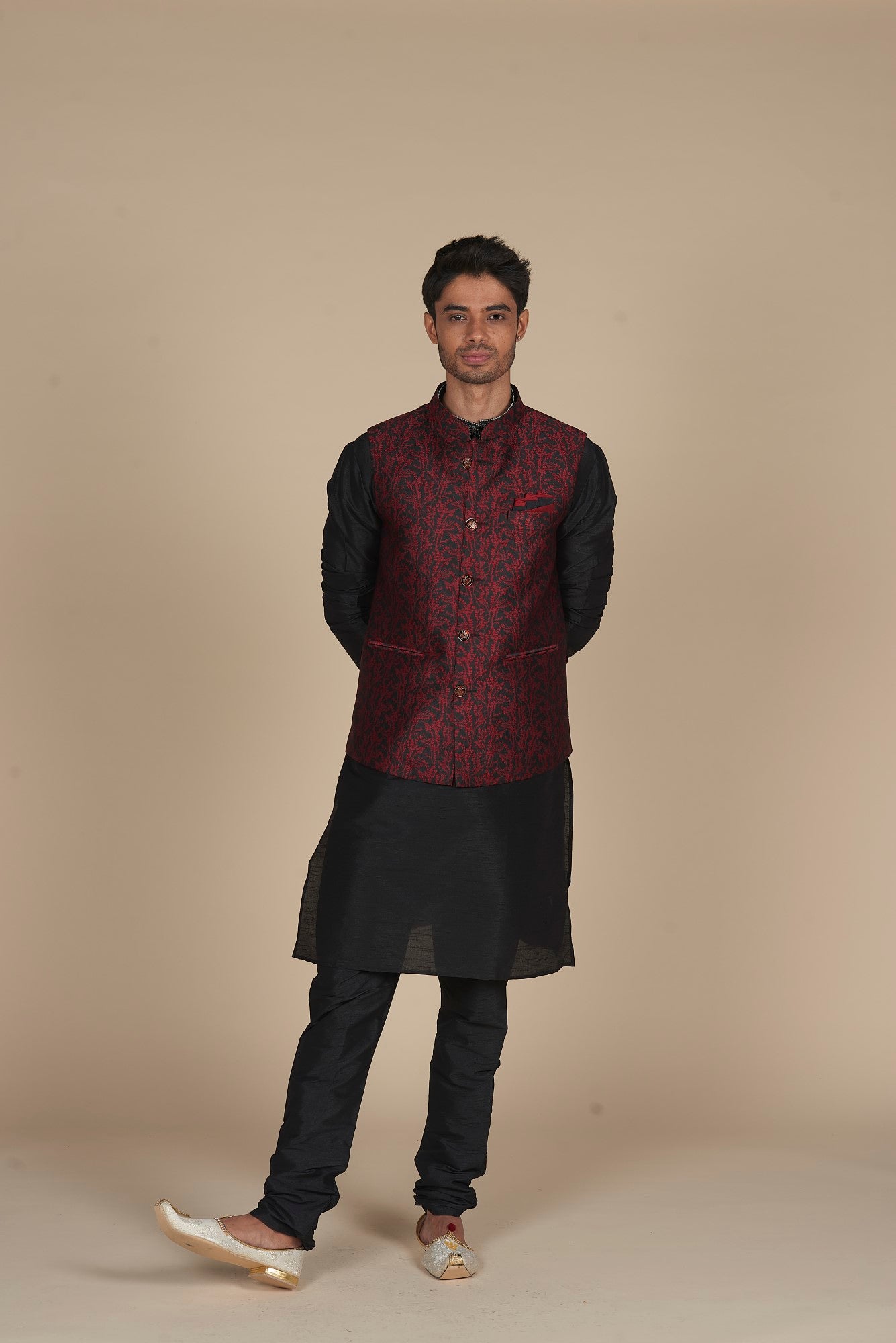 Kurta and Pajama jacket Set