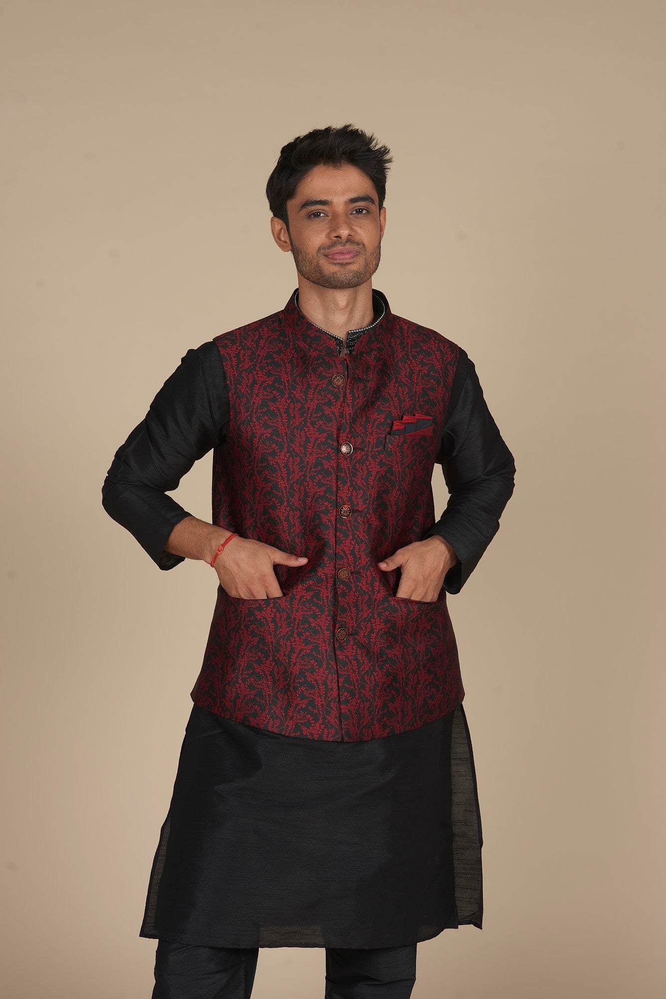 Kurta and Pajama jacket Set