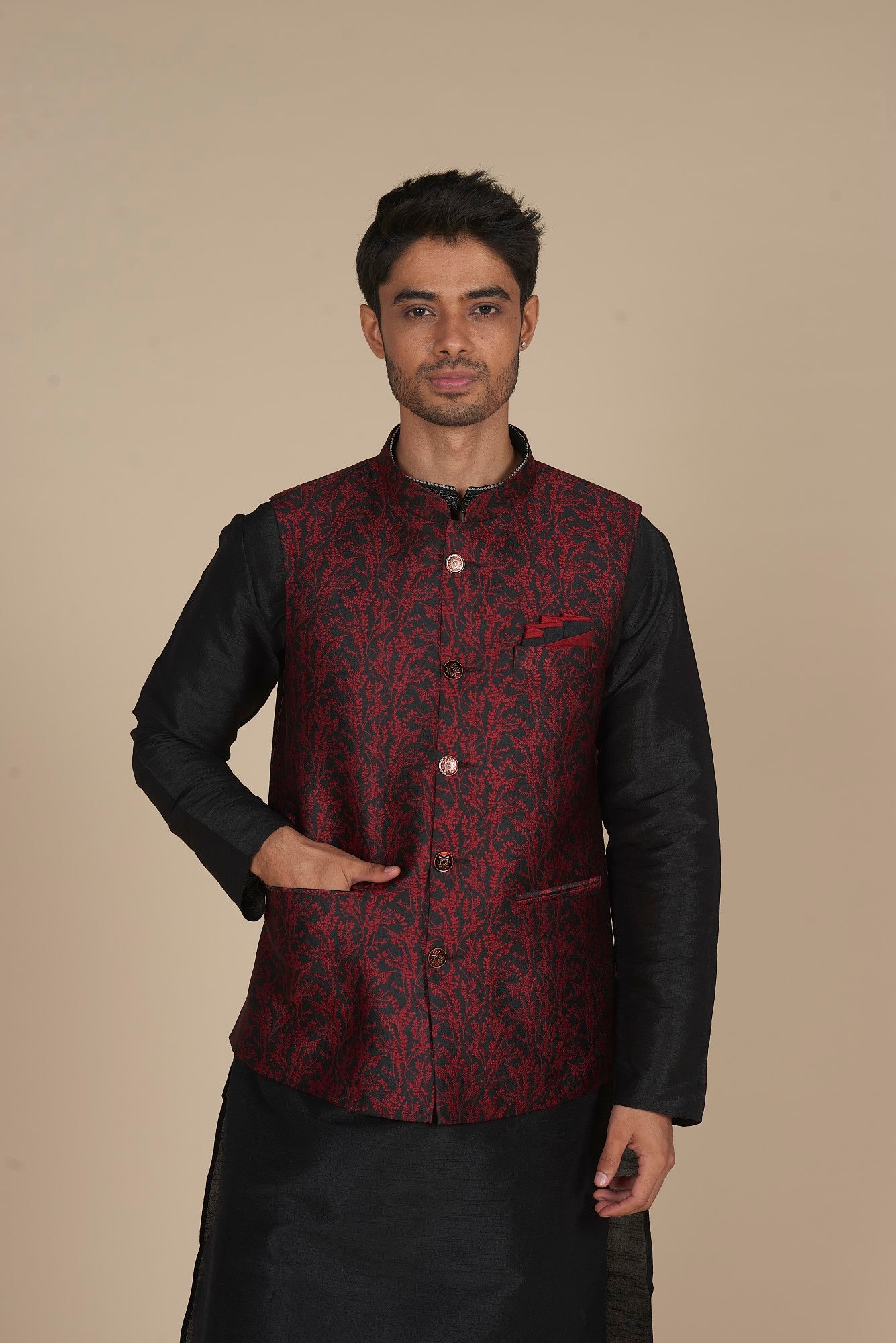 Kurta and Pajama jacket Set