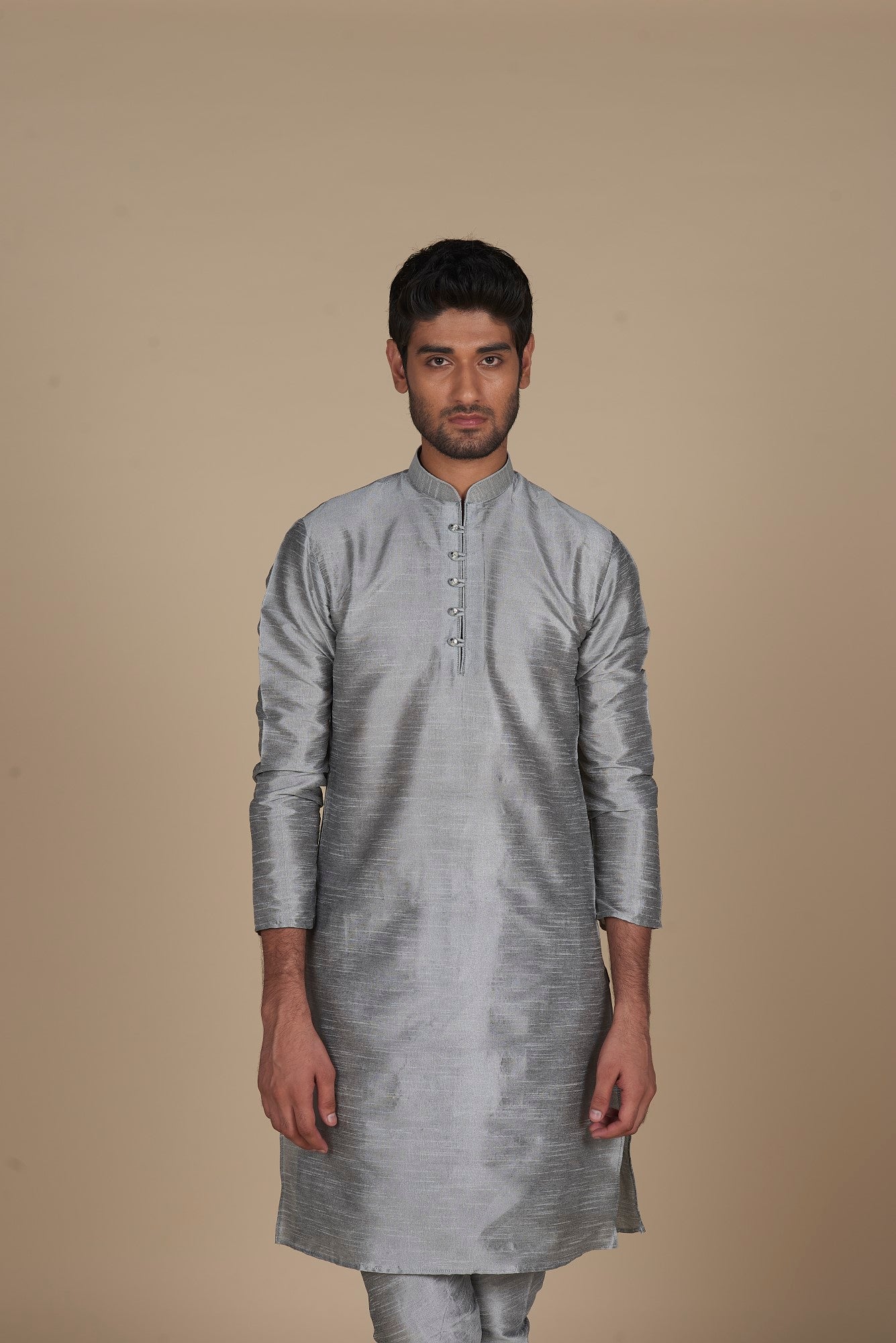 Grey Men's Kurta Pajama Set – Classic Ethnic Style Reinvented