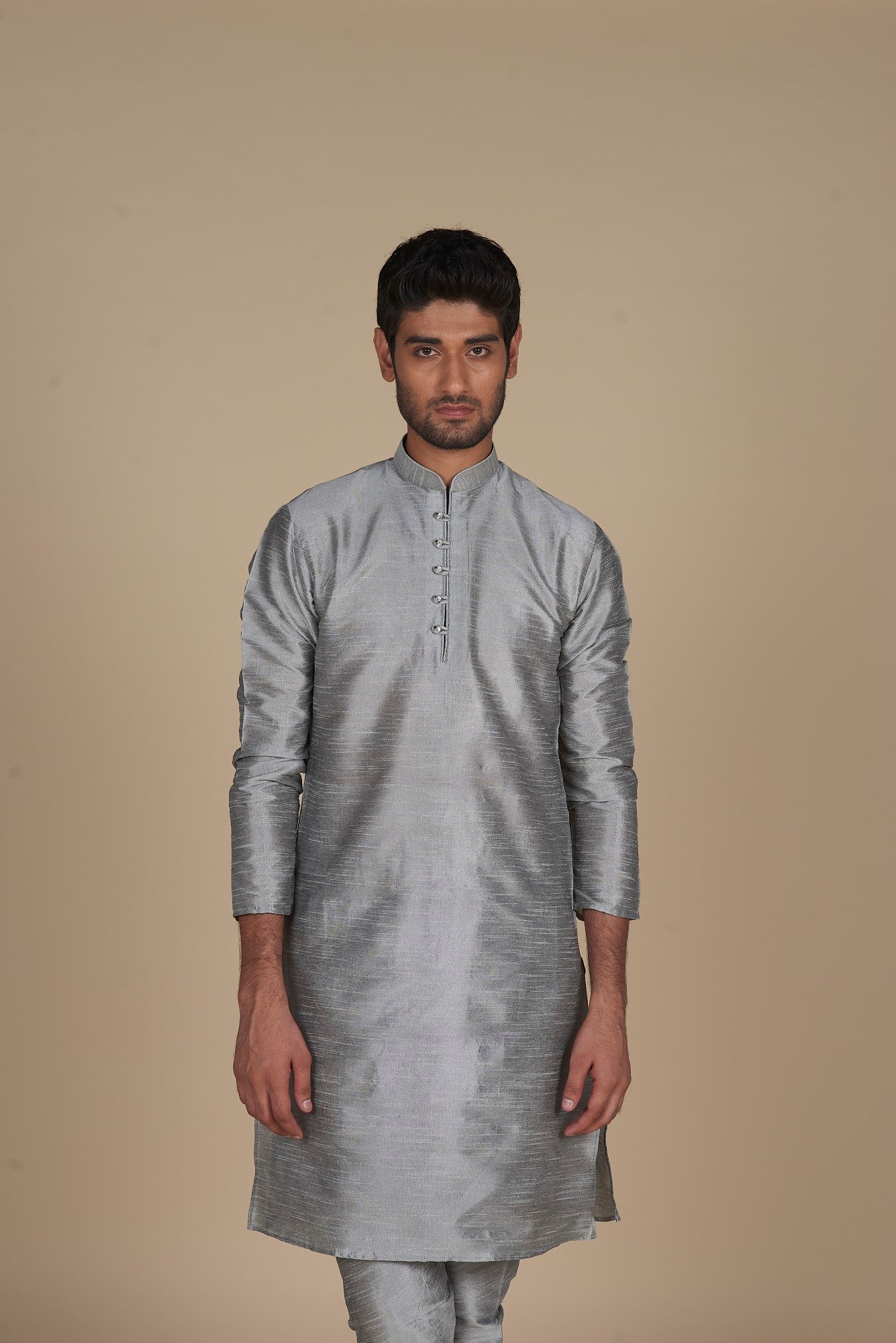 Grey Men's Kurta Pajama Set – Classic Ethnic Style Reinvented