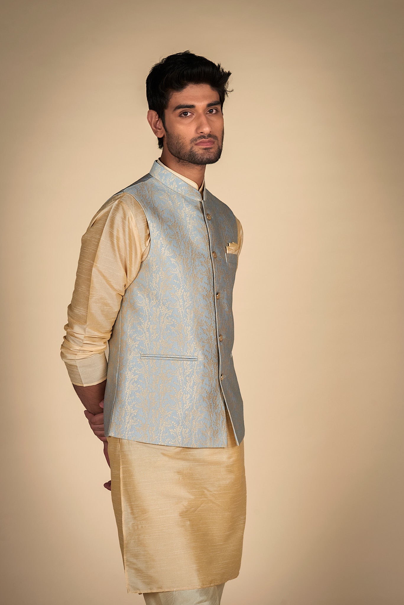 Kurta and Pajama jacket Set