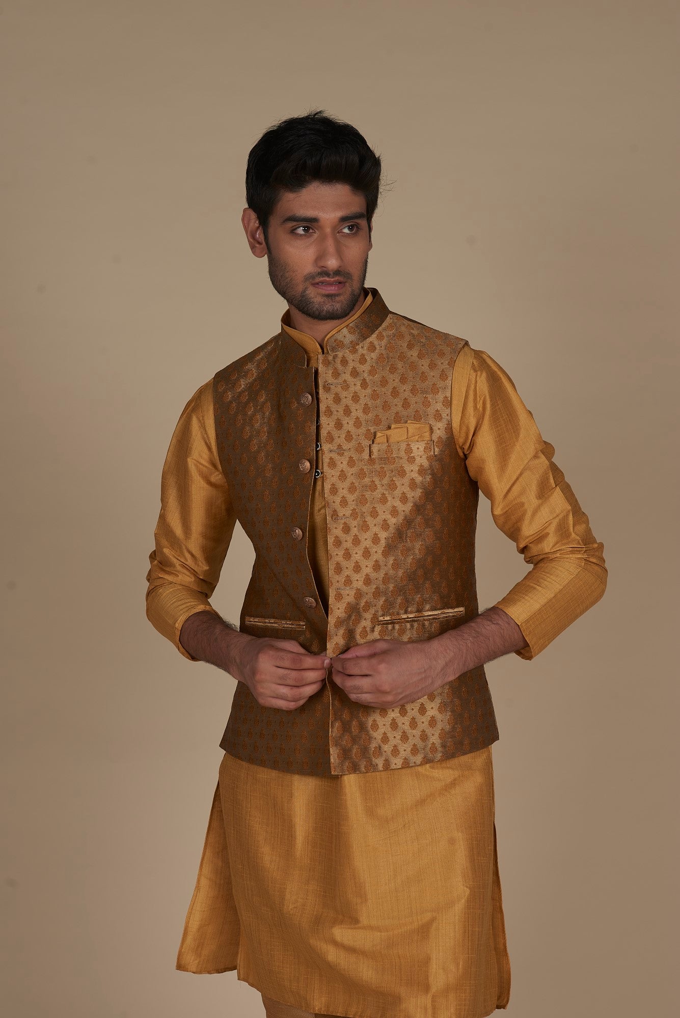 Kurta and Pajama jacket Set