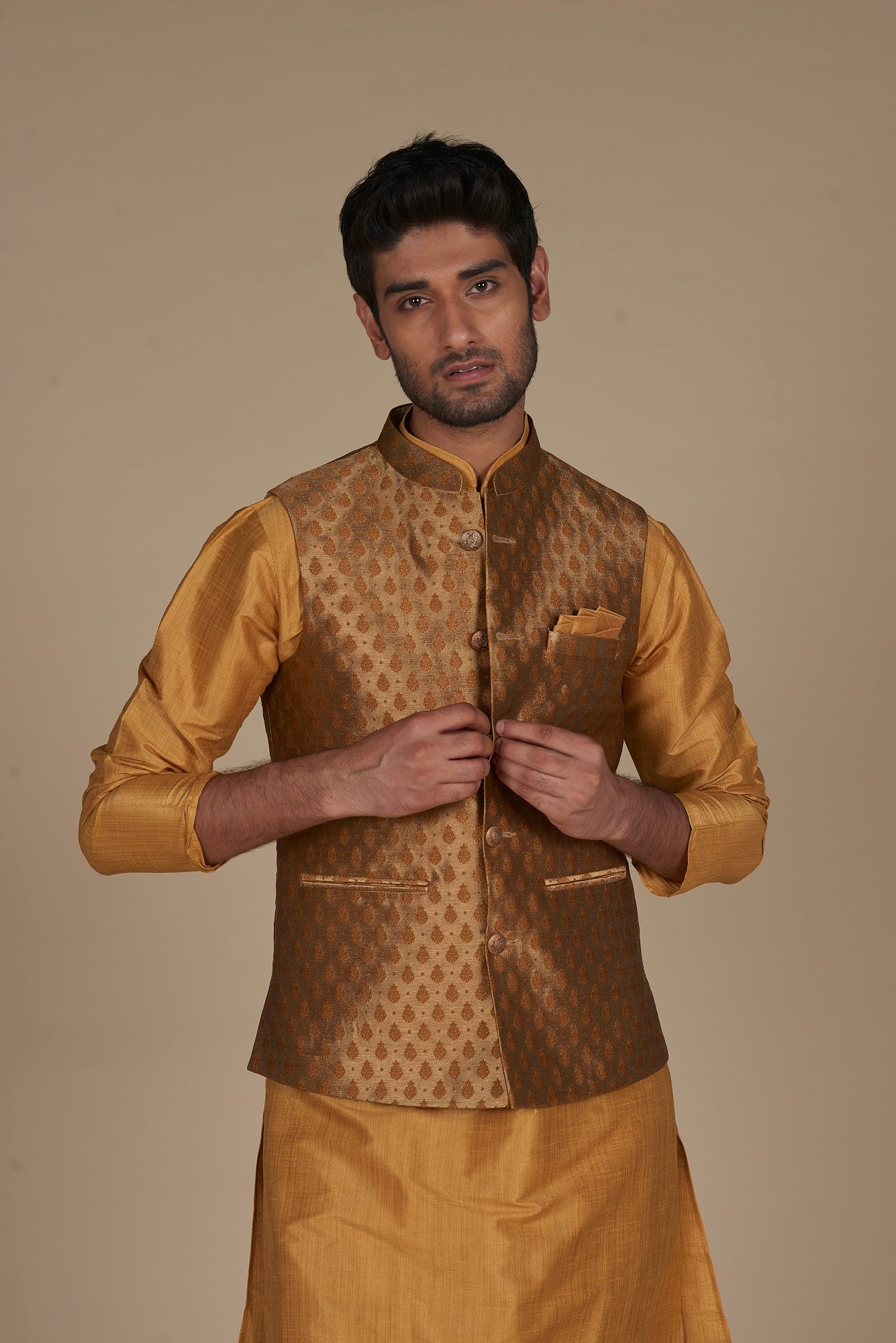 Kurta and Pajama jacket Set
