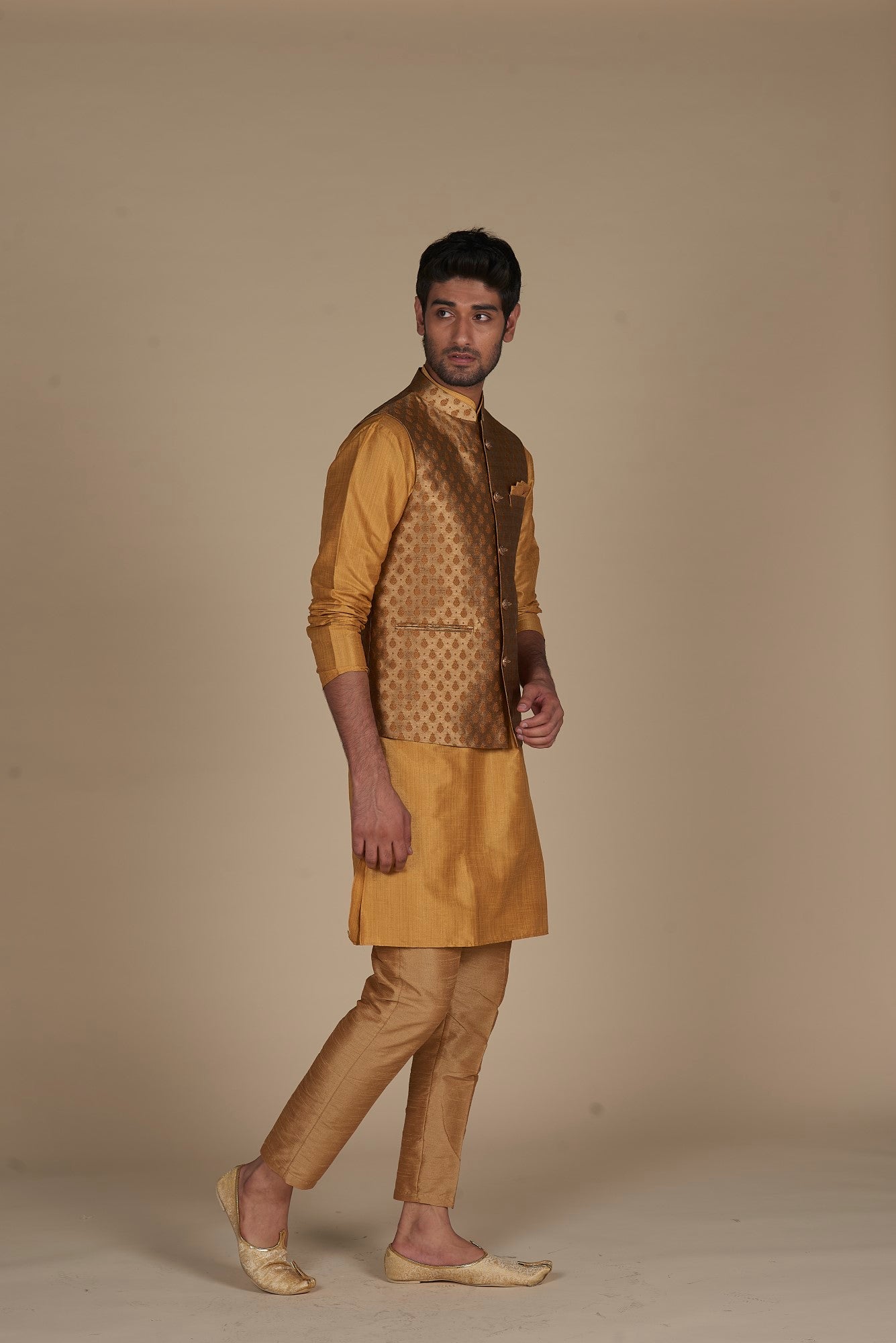 Kurta and Pajama jacket Set