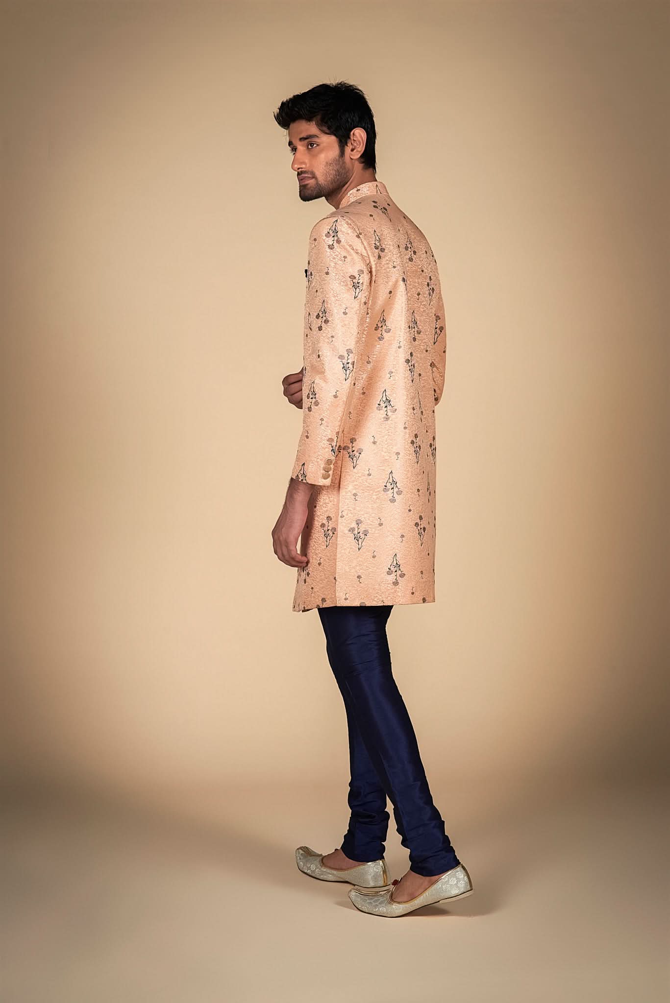 Men's Ethnic Wear – Peach Outfit for Special Moments