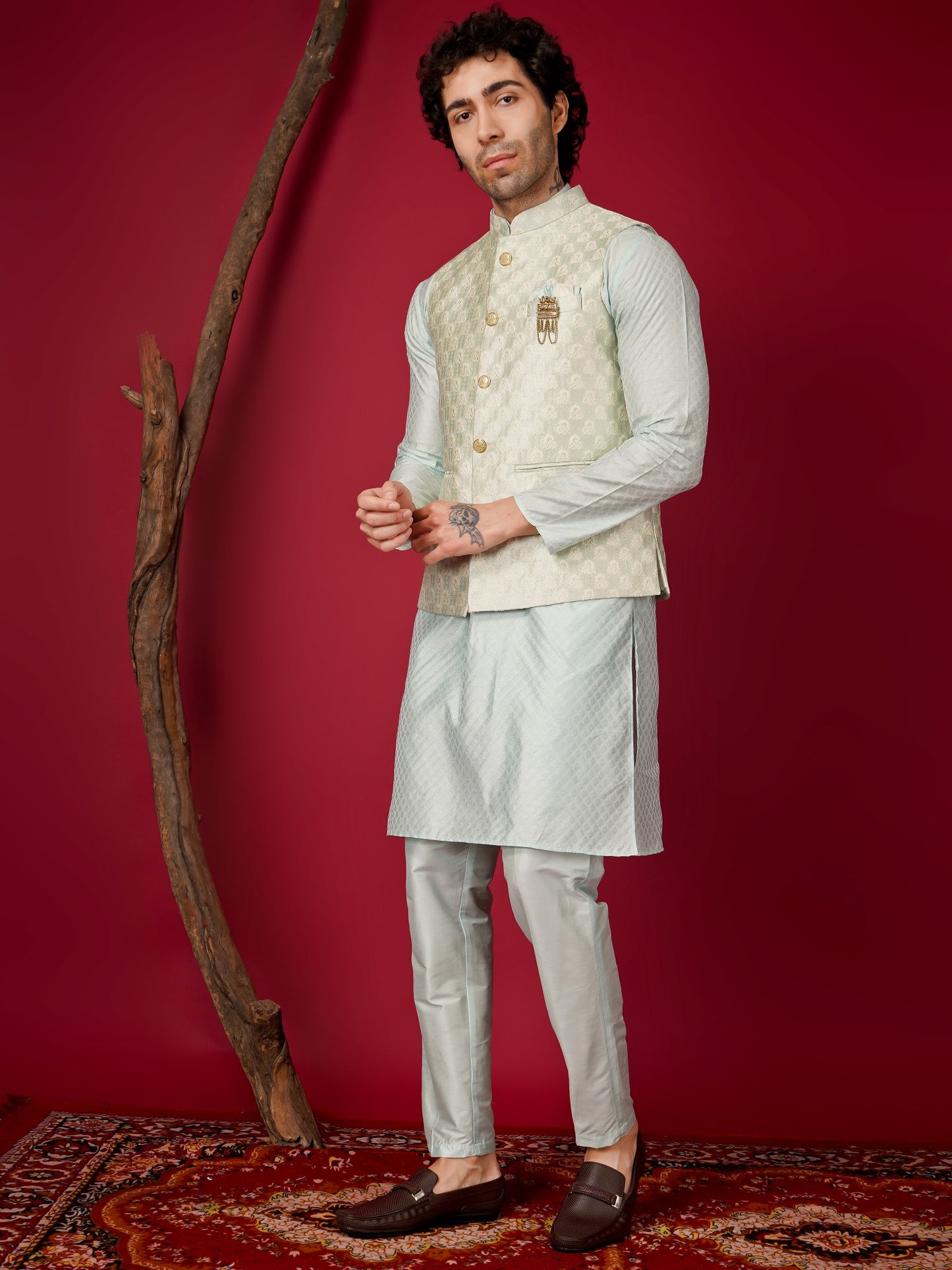 Kurta Pajama Jacket set