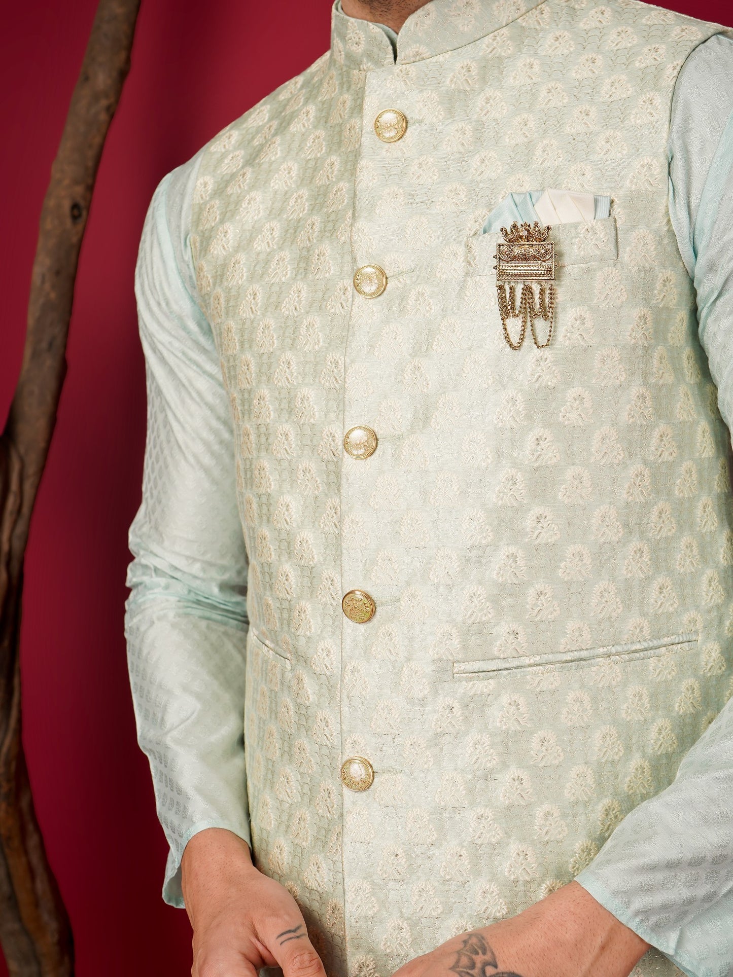 Kurta Pajama Jacket set