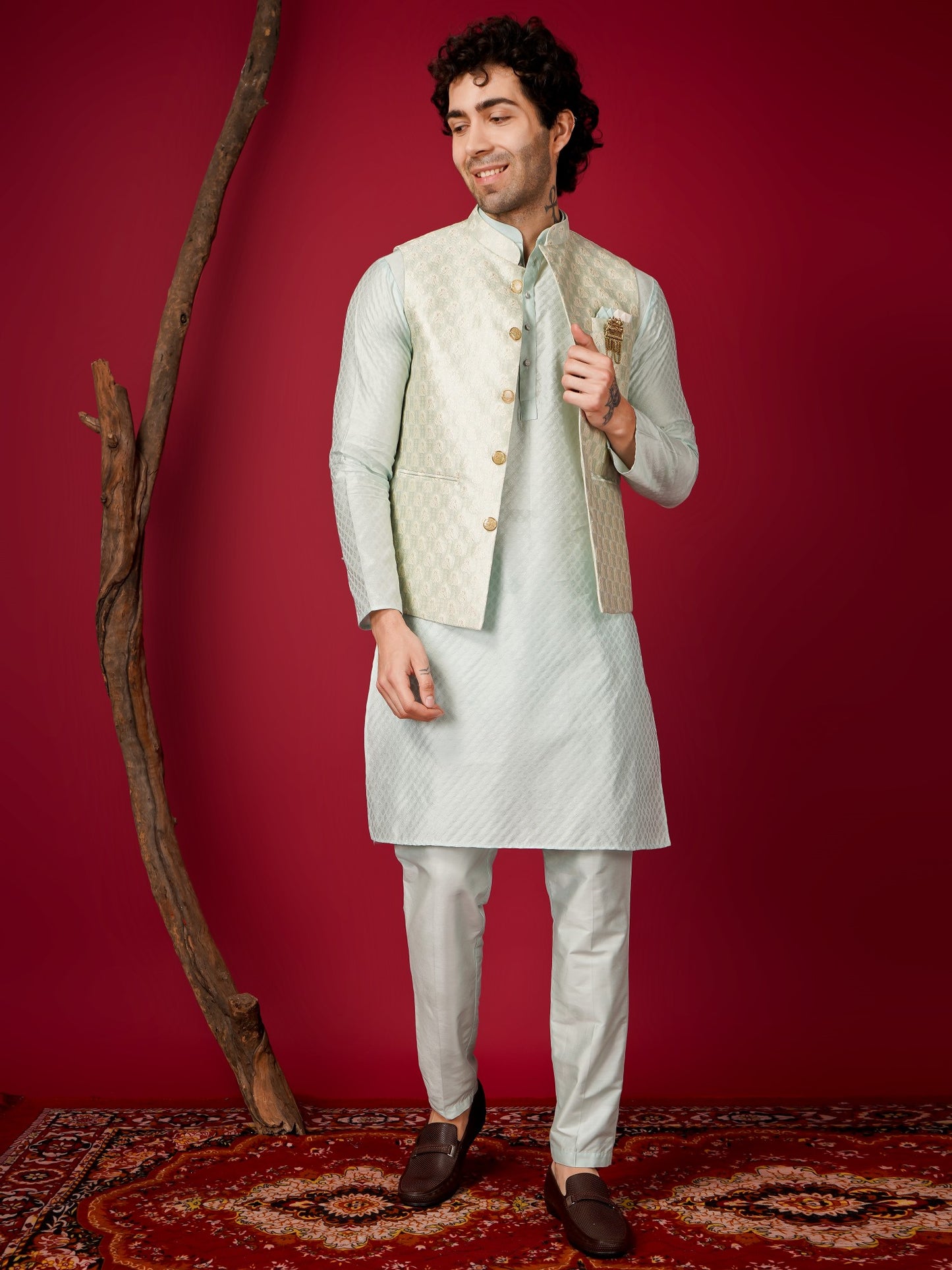 Kurta Pajama Jacket set
