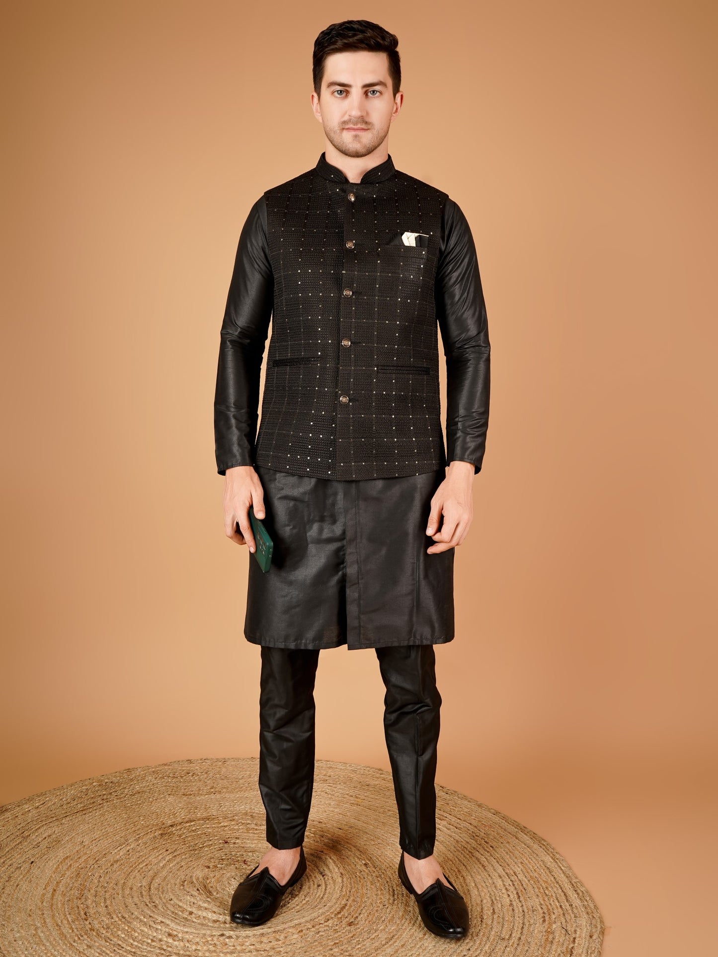 Kurta pajama jacket set