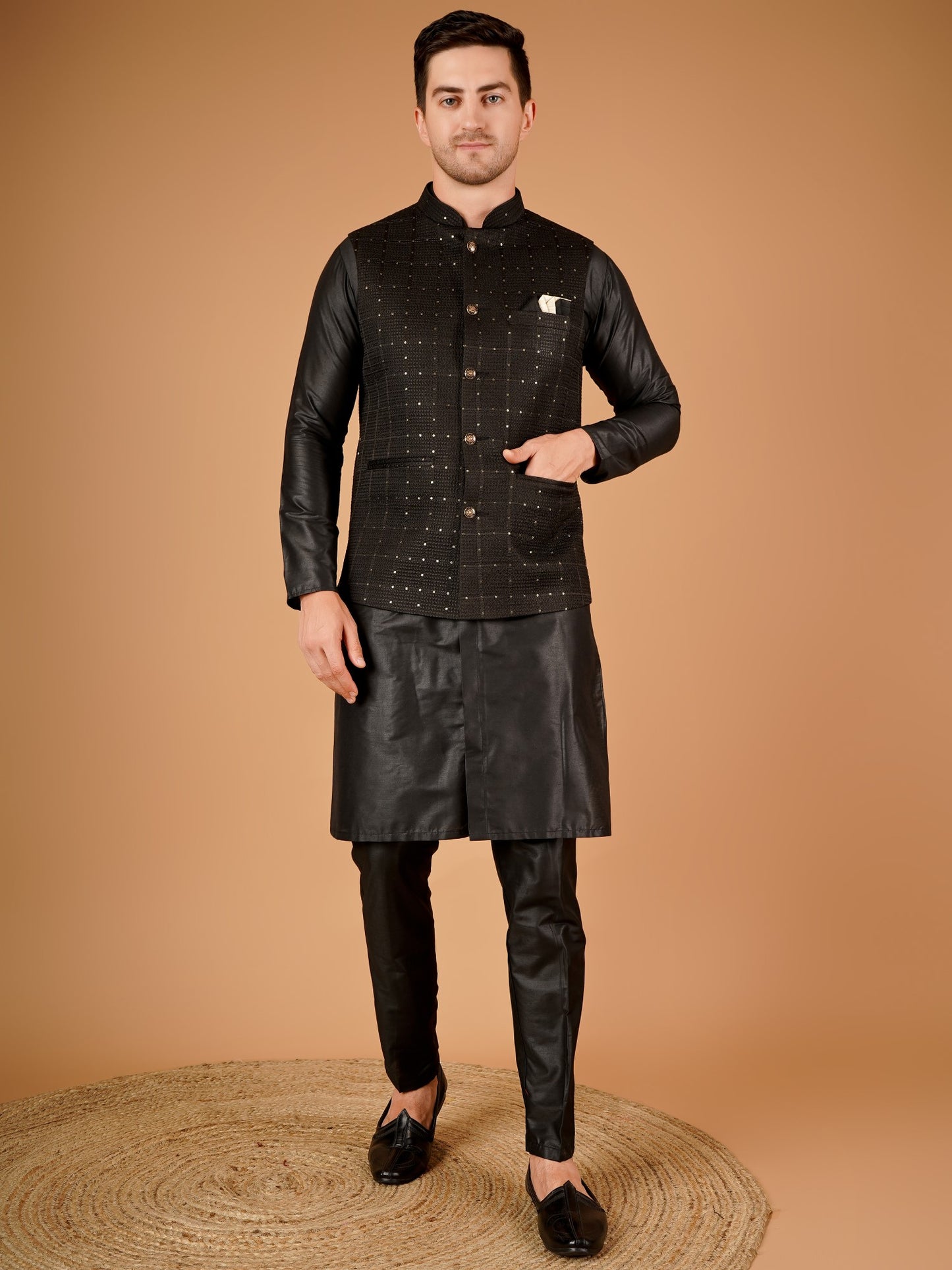 Kurta pajama jacket set