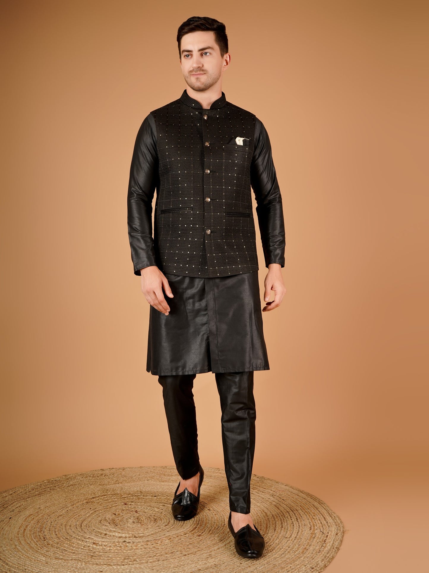 Kurta pajama jacket set