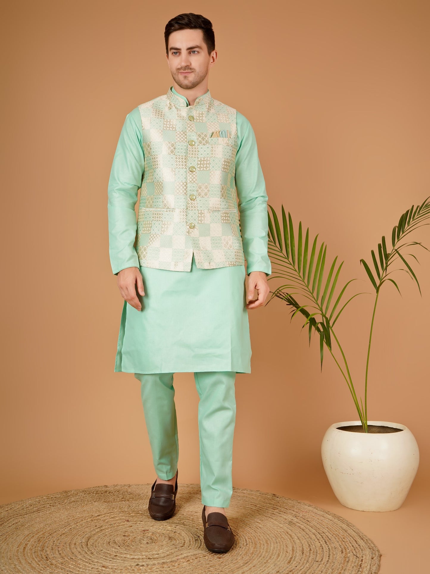 Kurta pajama jacket set
