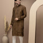 Mehandi cotton silk kurta pajama for festive occasions