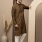 Mehandi cotton silk kurta pajama for festive occasions
