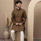 Mehandi cotton silk kurta pajama for festive occasions