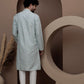 Lime Green cotton silk kurta pajama for festive occasions
