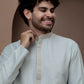 Lime Green cotton silk kurta pajama for festive occasions