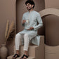 Lime Green cotton silk kurta pajama for festive occasions