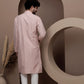 Pink cotton silk kurta pajama for festive occasions