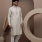Ivery cotton silk kurta pajama for festive occasions