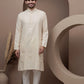 Ivery cotton silk kurta pajama for festive occasions