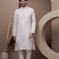 Lailac cotton silk kurta pajama for festive occasions