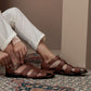 Peach cotton silk kurta pajama for festive occasions