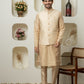 Golden Cotton Silk Outfit – Sharp Ethnic Wear for Modern Menswear