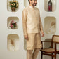 Golden Cotton Silk Outfit – Sharp Ethnic Wear for Modern Menswear