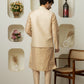 Golden Cotton Silk Outfit – Sharp Ethnic Wear for Modern Menswear