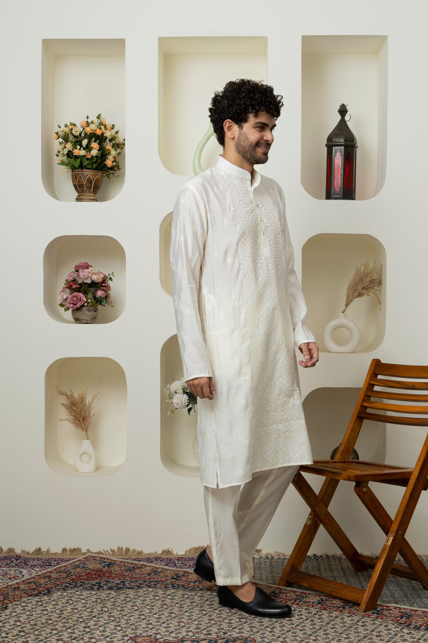 Elegant Cream cotton silk kurta pajama – Premium Ethnic Menswear Collection