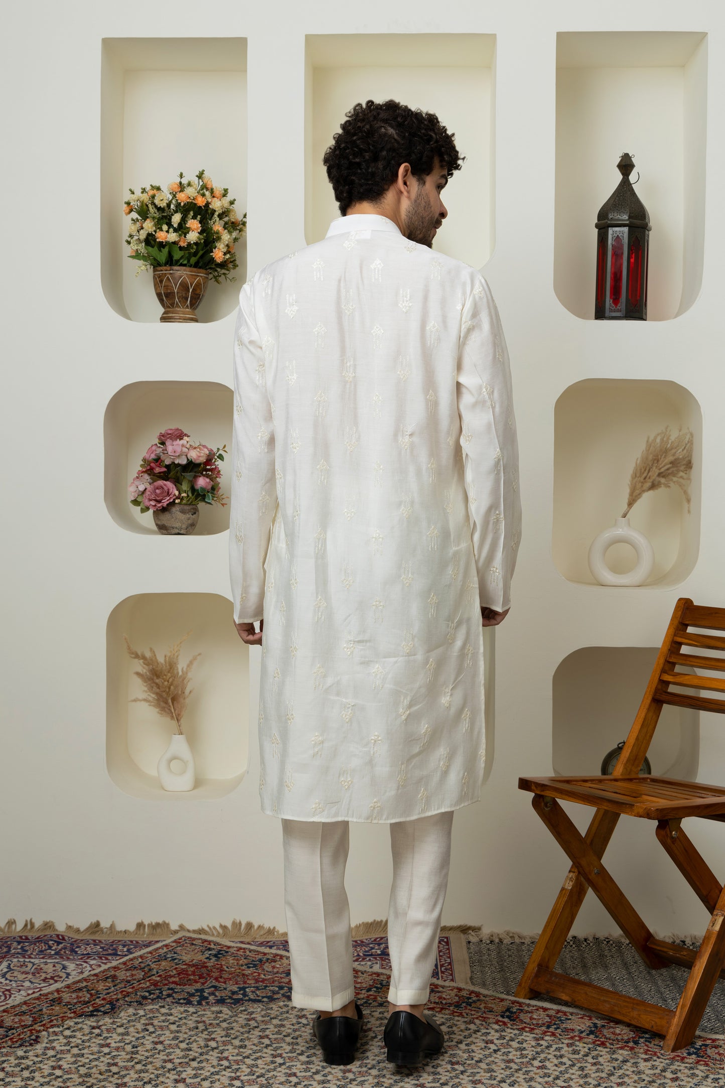 Elegant Cream cotton silk kurta pajama – Premium Ethnic Menswear Collection