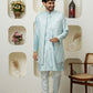 Tourquise Blue Designer Outfit – Premium Ethnic Menswear Collection