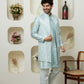 Tourquise Blue Designer Outfit – Premium Ethnic Menswear Collection