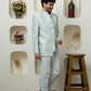 Classic Tourquise Blue Bandhgala – A Ethnic Must-Have for Menswear