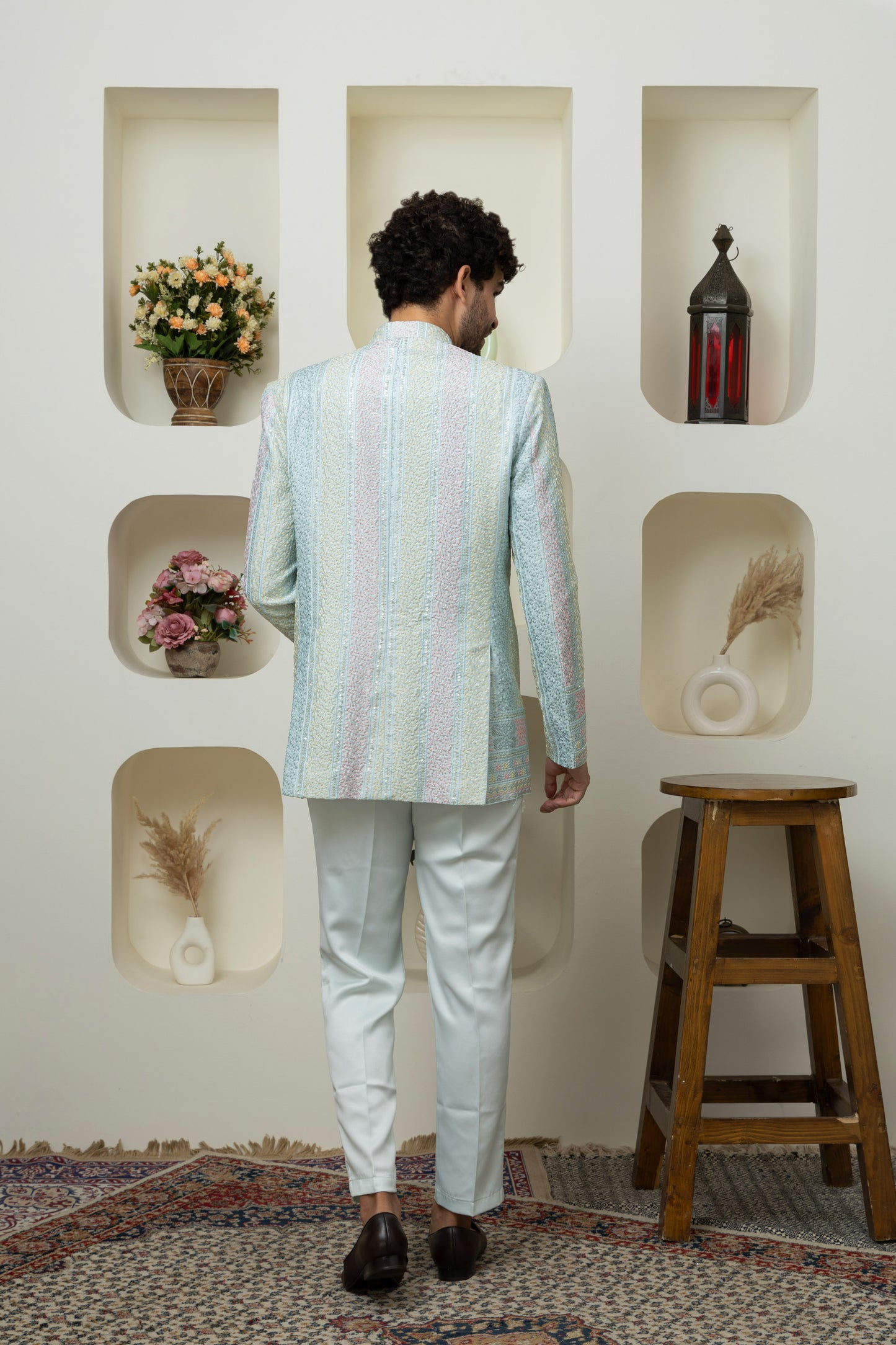 Classic Tourquise Blue Bandhgala – A Ethnic Must-Have for Menswear