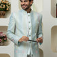 Classic Tourquise Blue Bandhgala – A Ethnic Must-Have for Menswear
