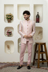 Stylish Pink Bandhgala for Celebrations – Tailored Men's Ethnic Look