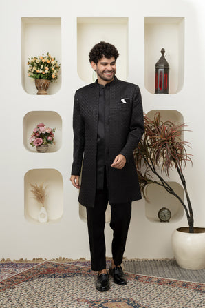 Aqua Blue Indo Western for Menswear – Elegant Ethnic Statement