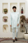 Aqua Blue Indo Western for Menswear – Elegant Ethnic Statement