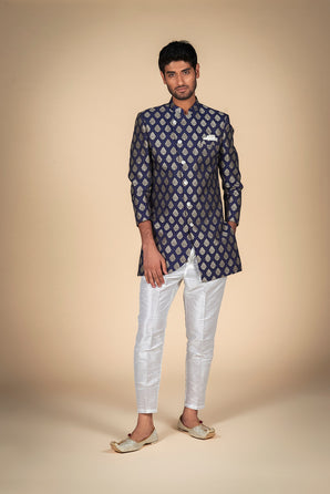 Golden Men's Sherwani – Classic Ethnic Style Reinvented