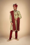 Pista Green Men's Sherwani – Classic Ethnic Style Reinvented