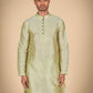 Kurta for Men's in Pista Green – Elegant Ethnic Attire