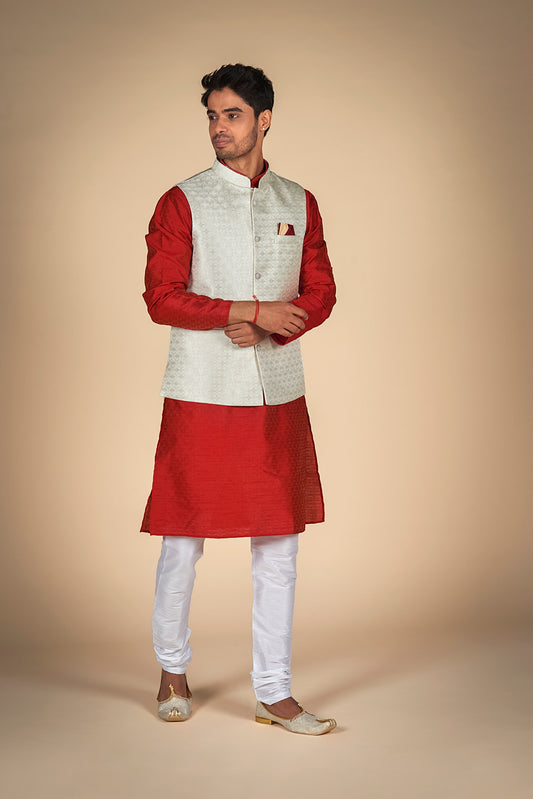 Kurta pajama jacket set