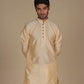 Stylish Golden Kurta Pajama Set – Perfect Men's Ethnic Ensemble