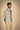Stylish Golden And Blue Base Jacket With Golden Print Kurta Pajama Set – Perfect Men's Ethnic Ensemble